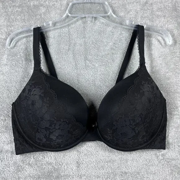 Victoria's Secret Bra Womens 38DD Black Lined Perfect Coverage Body by Victoria - Picture 1 of 9